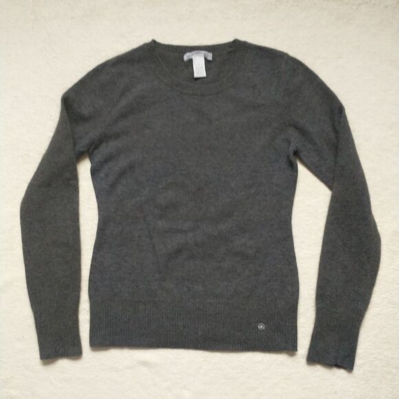 Newton Buying Company Sweater Pullover Womens L/S*Gray Lambswool Angora Luxury - Picture 6 of 8